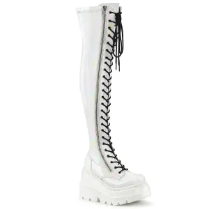 SHAKER-374 White Hologram Stretch Patent