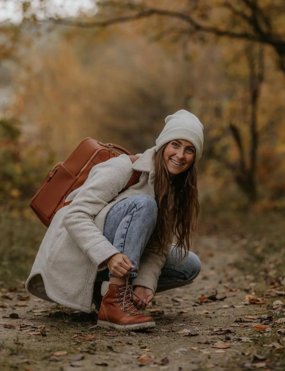 Shearling Winter Boot Women - Cognac