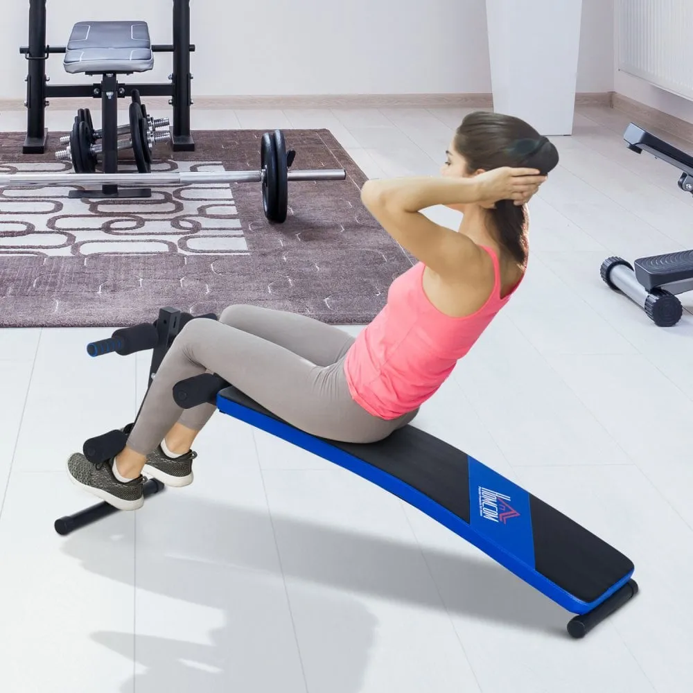 Sit-up Workout Bench, Steel-Black/Blue