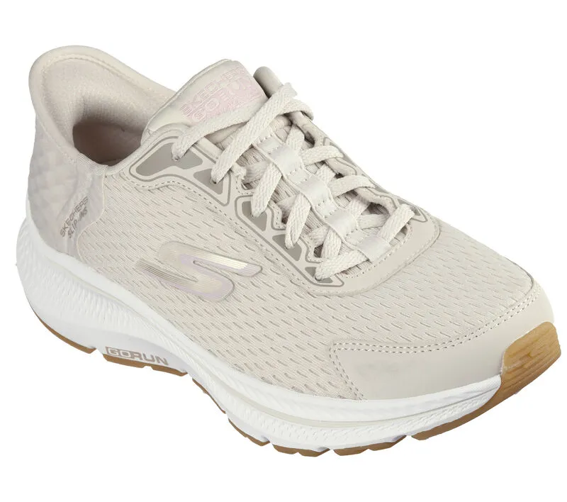 'Skechers' Women's Slip-ins: GO RUN Consistent 2.0-Endure - Natural / Pink (Wide)