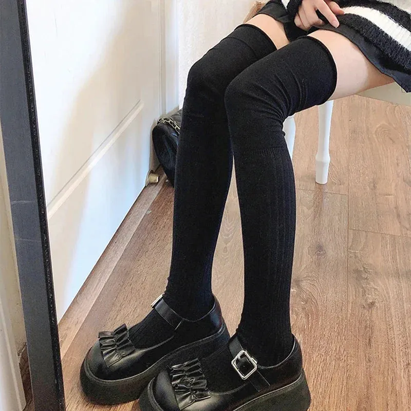 Slouchy Thigh High Socks