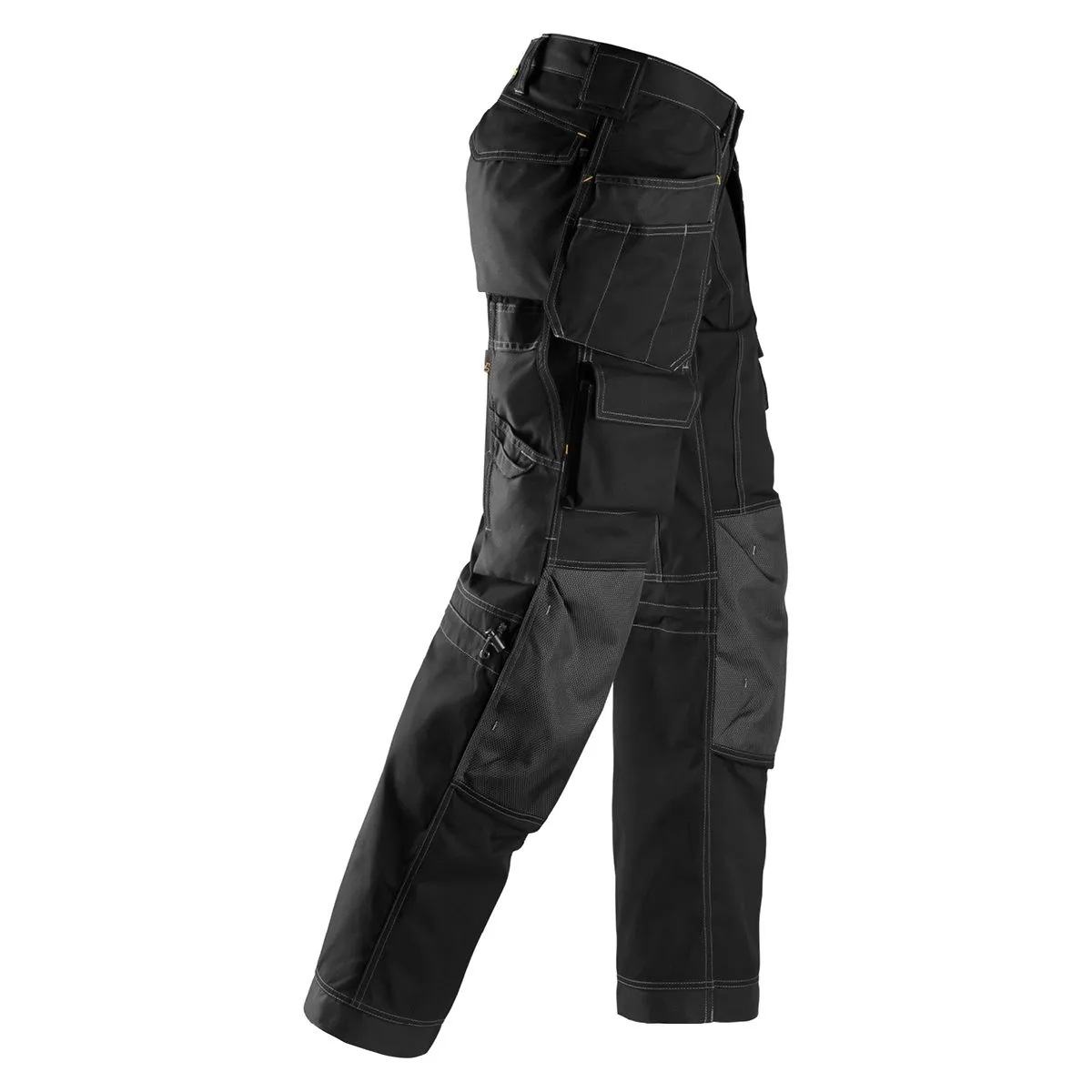 Snickers&#x20;3223&#x20;Floorlayer&#x20;Work&#x20;Trousers&#x20;with&#x20;Holster&#x20;Pockets&#x20;Rip&#x20;Stop&#x20;-&#x20;Black