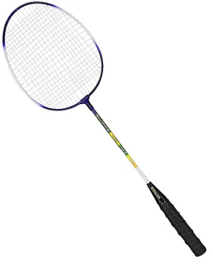 Strauss Strike 104 Badminton Racquet, Single, (Blue/White)