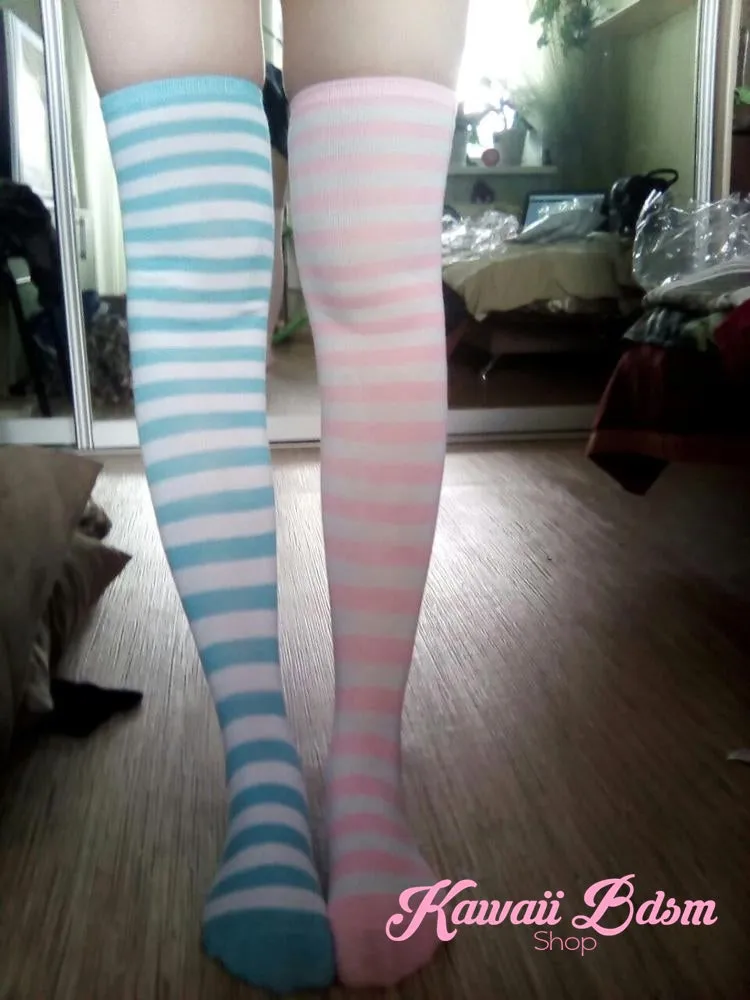 Striped Thigh Highs