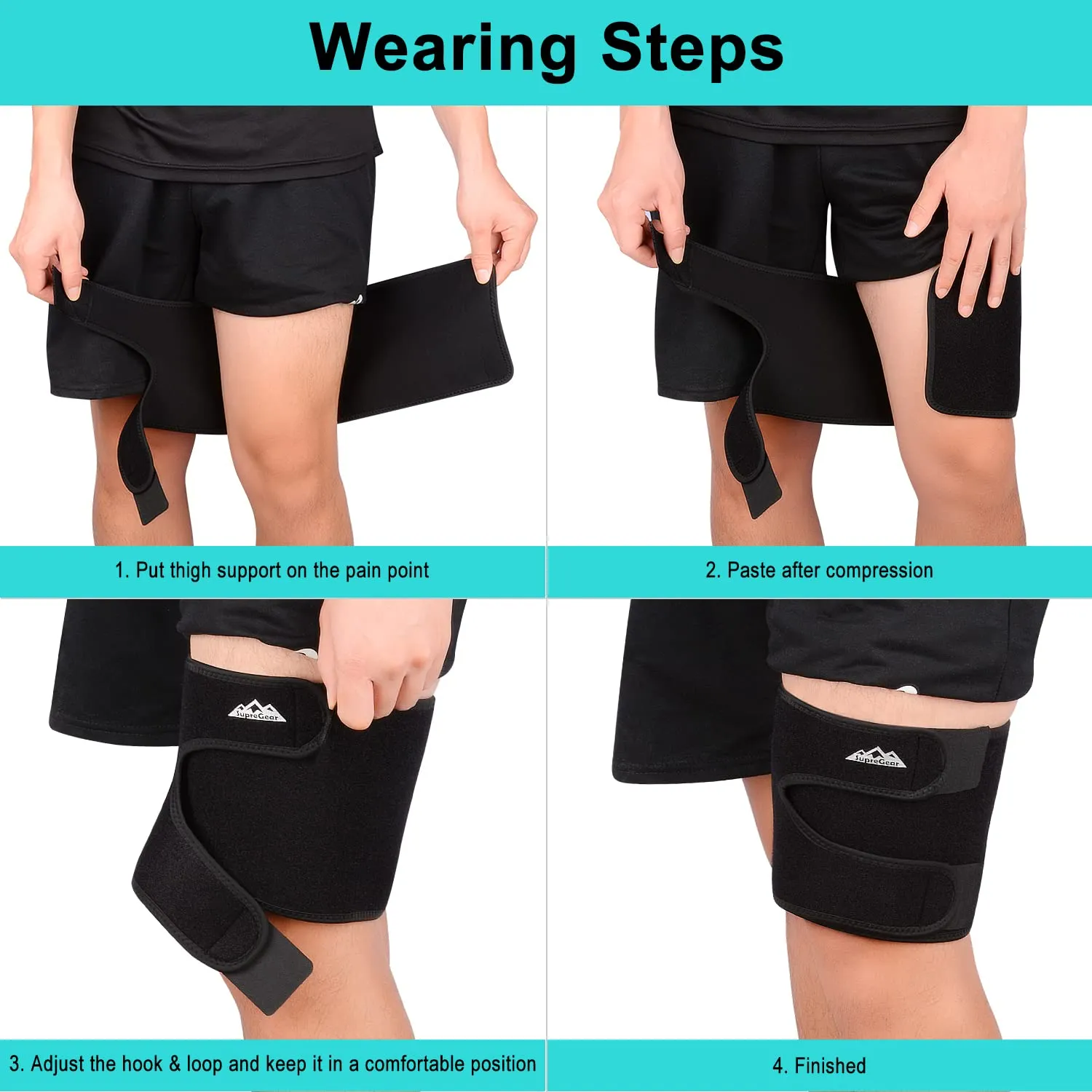 Thigh Brace Support for Groin & Quad