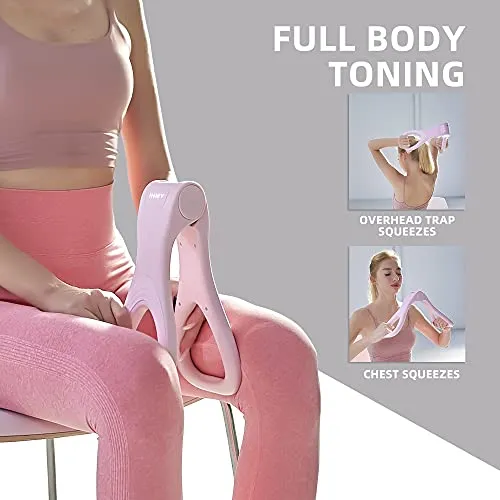 Thigh Master Hip Trainer Kegel Exerciser, Pelvic Floor Trainer, Kegel Trainer for Postpartum Rehabilitation, Trimmer Inner Thigh, Thigh Toner Workout, Arm Leg Exerciser Sport Slimming Training