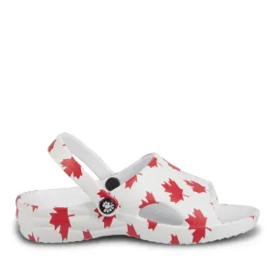 Toddlers' Slides - Canada (White/Red)