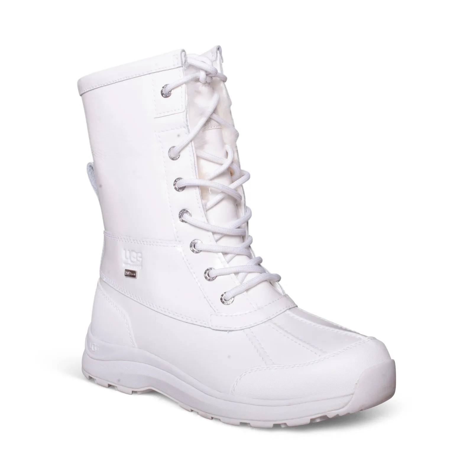 UGG Adirondack III Patent White Boots - Women's