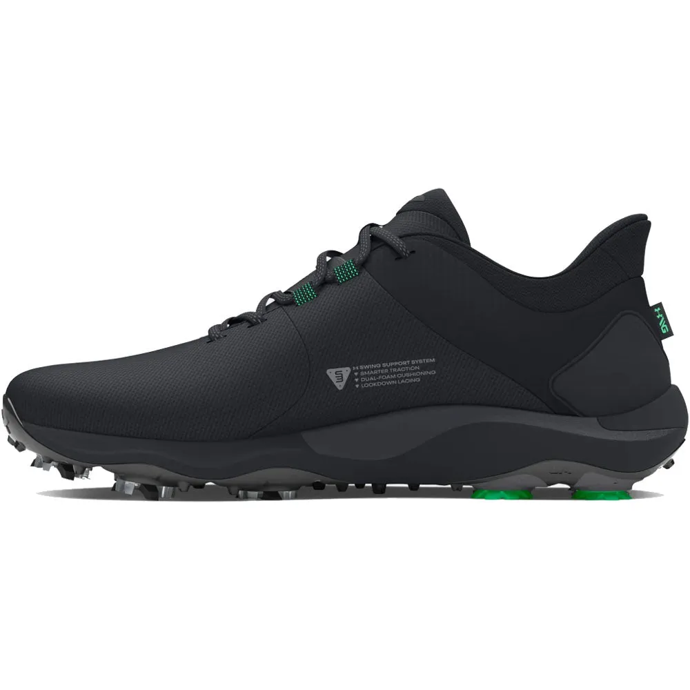 Under Armour Drive Pro Spiked Waterproof Shoes Wide - Black/Black/Metallic Gun