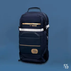 Victor 55th Anniversary Edition BR9012 Badminton Tennis Racket Backpack (Navy)