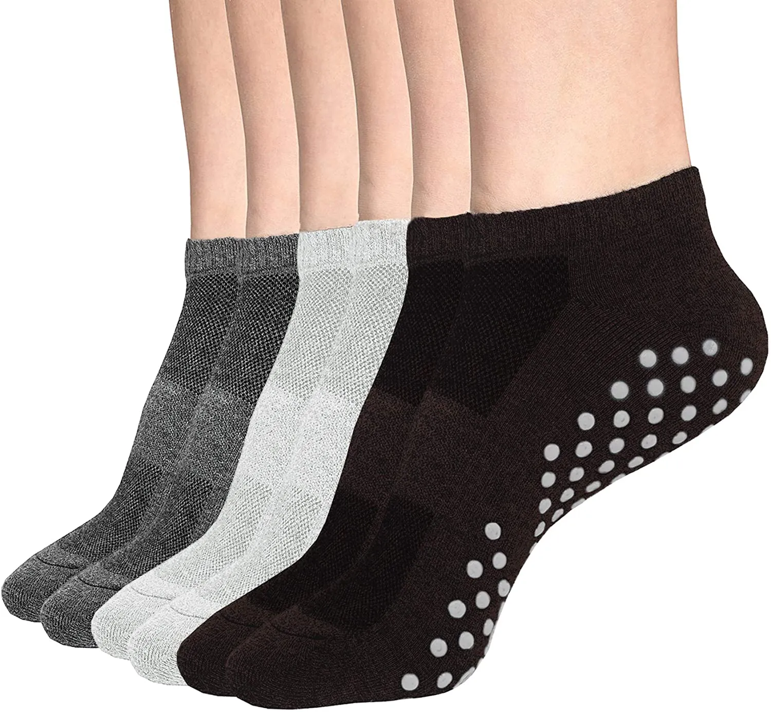 Womens & Mens Low Cut Socks,DIBAOLONG 6-Pair Ankle No Show Athletic Short Cotton Socks