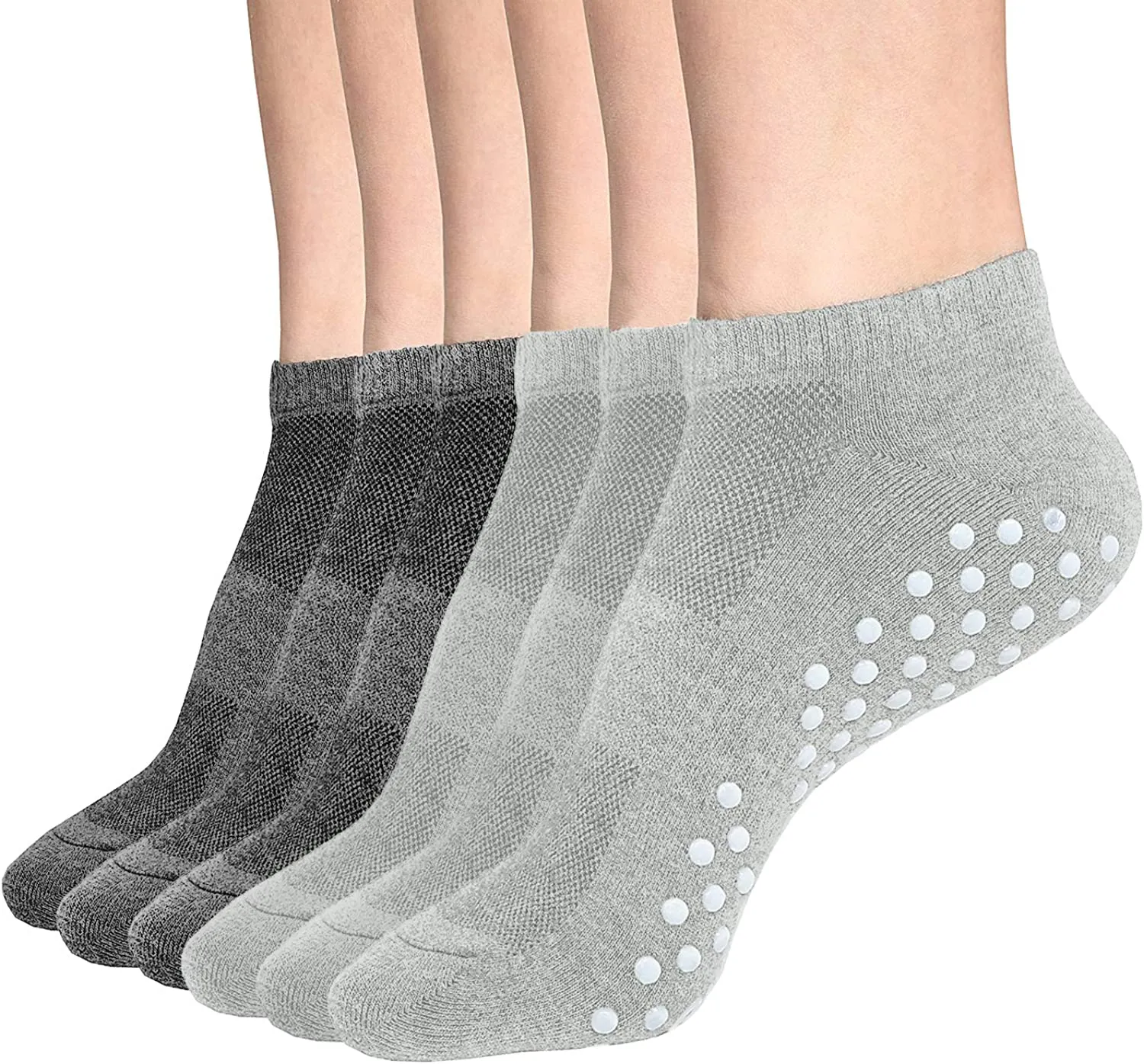 Womens & Mens Low Cut Socks,DIBAOLONG 6-Pair Ankle No Show Athletic Short Cotton Socks