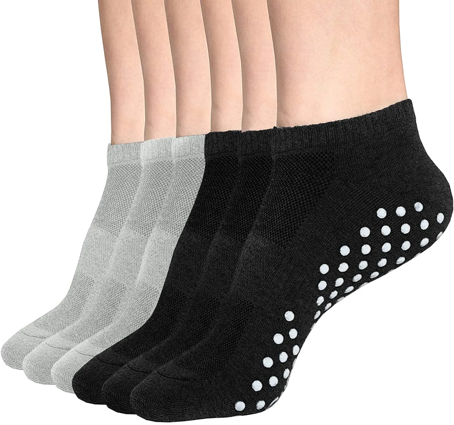 Womens & Mens Low Cut Socks,DIBAOLONG 6-Pair Ankle No Show Athletic Short Cotton Socks