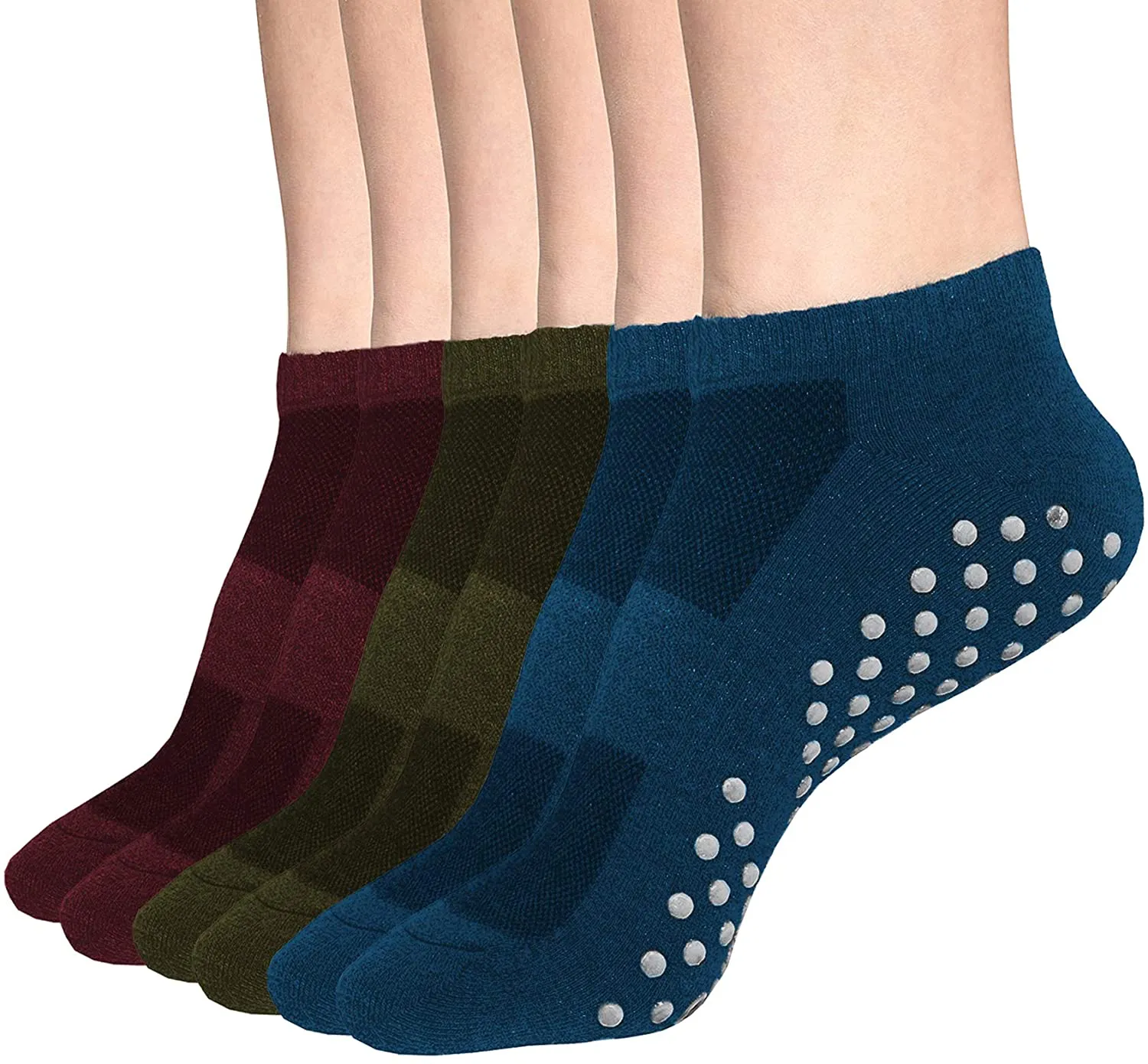 Womens & Mens Low Cut Socks,DIBAOLONG 6-Pair Ankle No Show Athletic Short Cotton Socks