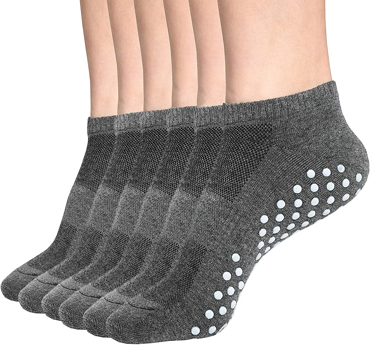 Womens & Mens Low Cut Socks,DIBAOLONG 6-Pair Ankle No Show Athletic Short Cotton Socks