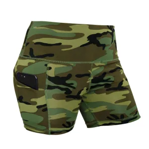 Women's Camo Legging Workout Shorts