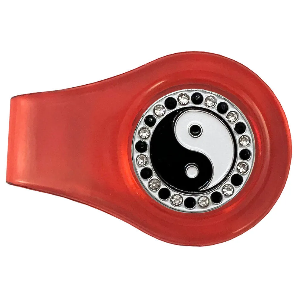 Yin Yang Golf Ball Marker With Colored Clip