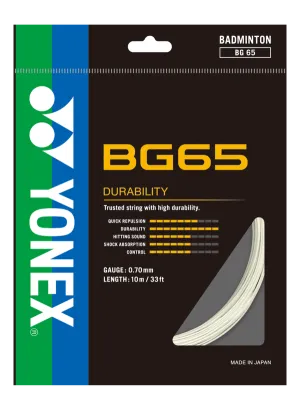 Yonex BG 65 Badminton String (Assorted)